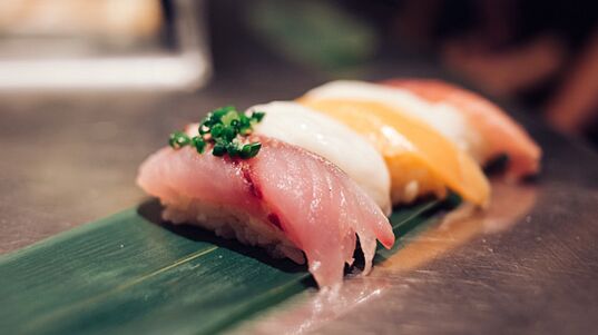 Fresh fish dishes are a storehouse of proteins and fatty acids in the Japanese diet