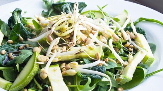 In the Japanese diet, germinated grains are a source of vitamins. 