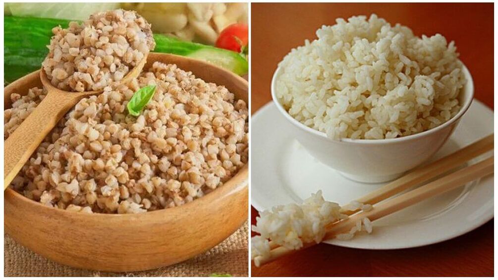 Buckwheat and rice diet against gout